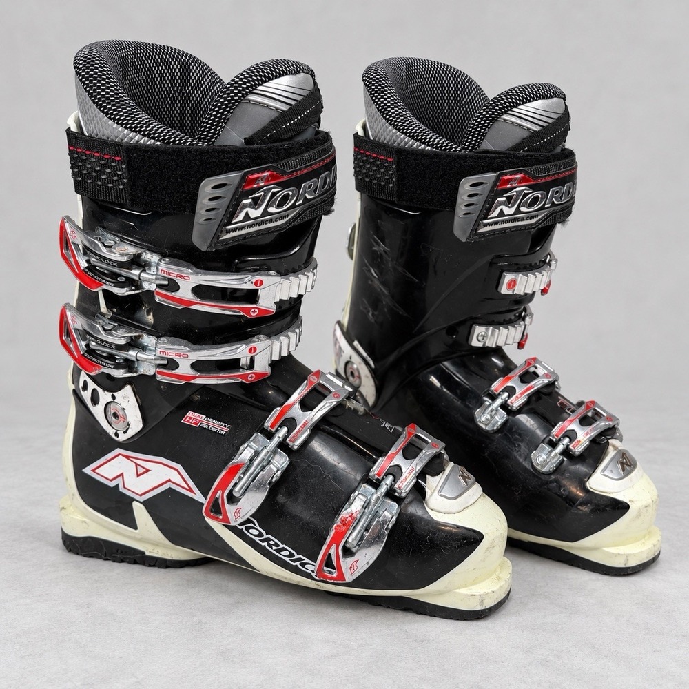 Nordica Speedmachine 100 Ski Boots Mens 26.0 26.5 BSL 305mm Black Red White Up
